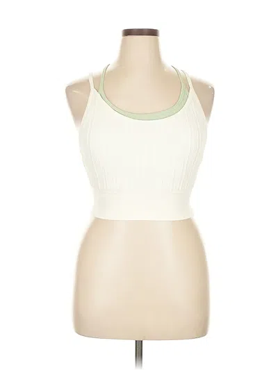 Pre-owned Unbranded Tank Top Ivory Halter Neckline Tops In White
