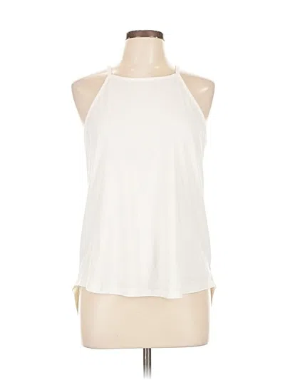 Pre-owned Unbranded Tank Top Ivory Halter Neckline Tops In White
