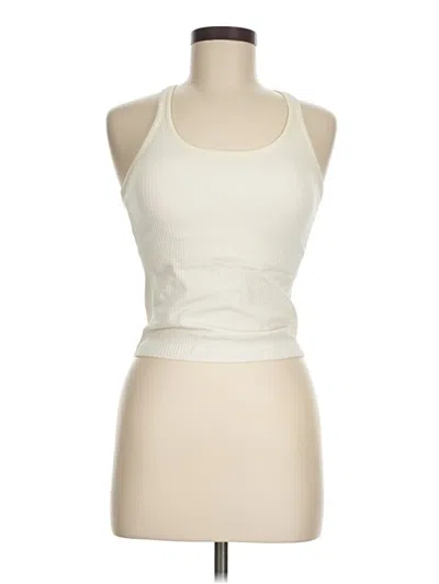 Pre-owned Unbranded Tank Top Ivory Halter Neckline Tops In White