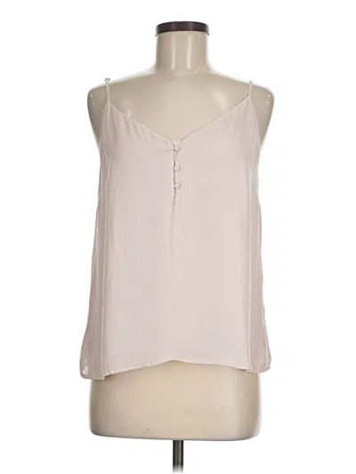 Pre-owned Unbranded Tank Top Ivory Halter Neckline Tops In White