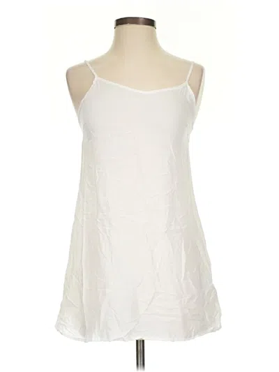 Pre-owned Unbranded Tank Top Ivory Halter Neckline Tops In White