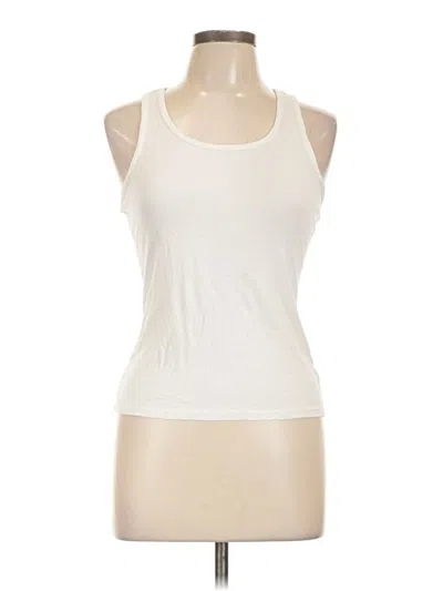Pre-owned Unbranded Tank Top Ivory Halter Neckline Tops In White