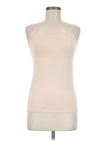 Pre-owned Unbranded Tank Top Ivory Halter Neckline Tops In White