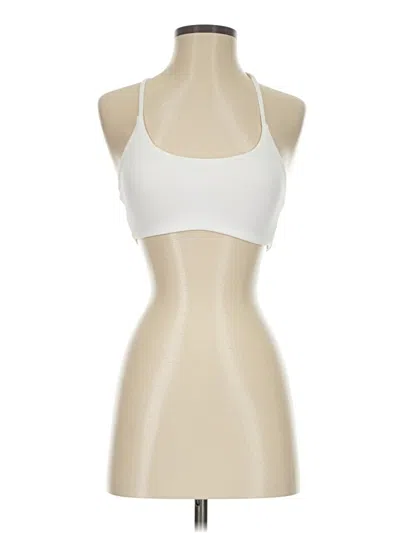 Pre-owned Unbranded Tank Top Ivory Halter Neckline Tops In White