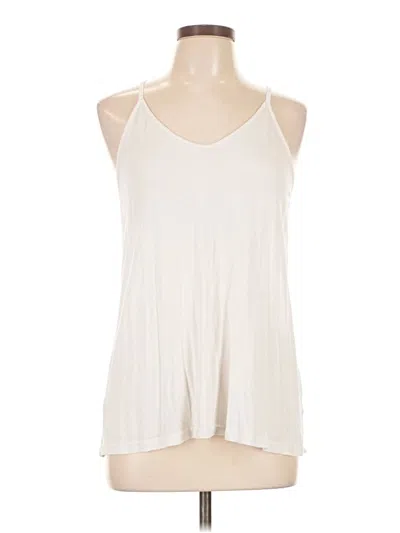 Pre-owned Unbranded Tank Top Ivory Halter Neckline Tops In White