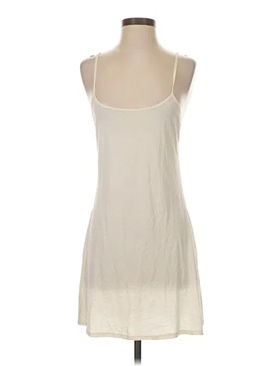 Pre-owned Unbranded Tank Top Ivory Halter Neckline Tops In White