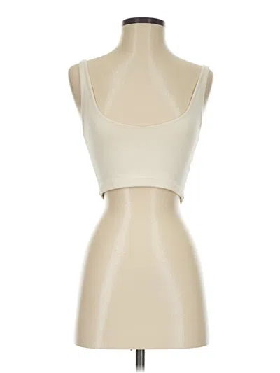Pre-owned Unbranded Tank Top Ivory Strapless Neckline Tops