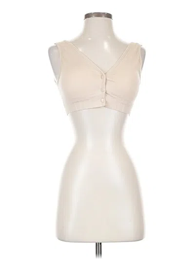 Pre-owned Unbranded Tank Top Ivory Strapless Neckline Tops