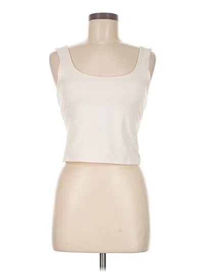 Pre-owned Unbranded Tank Top Ivory Strapless Neckline Tops