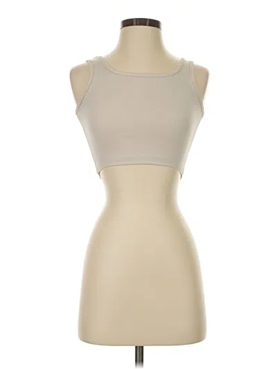 Pre-owned Unbranded Tank Top Ivory Strapless Neckline Tops