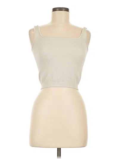 Pre-owned Unbranded Tank Top Ivory Strapless Neckline Tops