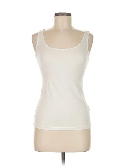 Pre-owned Unbranded Tank Top Ivory Strapless Neckline Tops In White