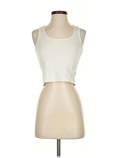 Pre-owned Unbranded Tank Top Ivory Strapless Neckline Tops In White