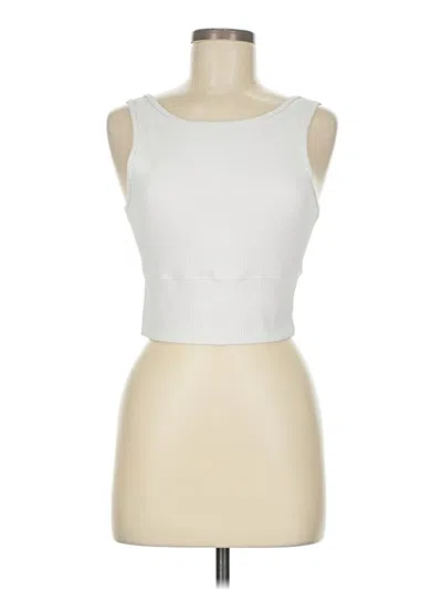Pre-owned Unbranded Tank Top Ivory Strapless Neckline Tops In White