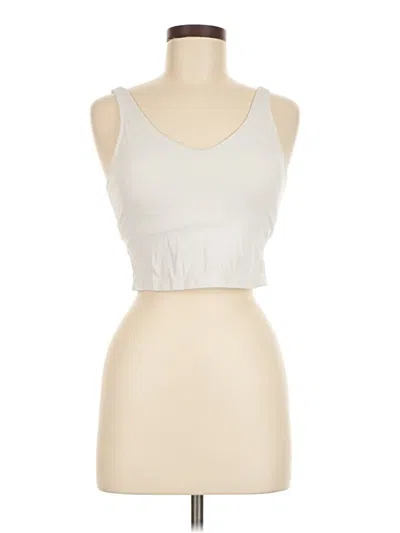 Pre-owned Unbranded Tank Top Ivory Strapless Neckline Tops In White