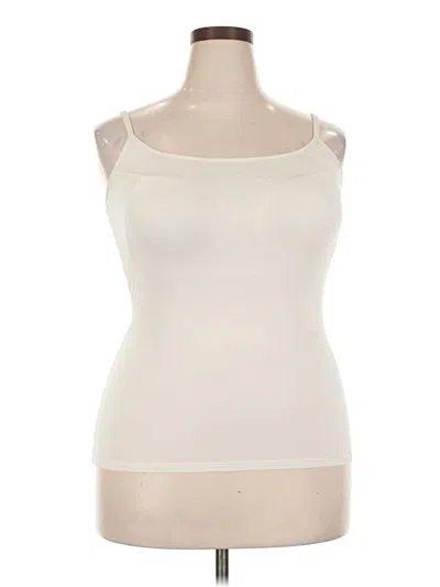 Pre-owned Unbranded Tank Top Ivory Strapless Neckline Tops In White