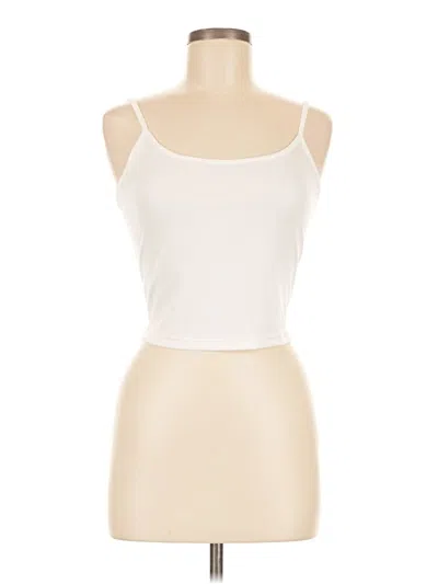 Pre-owned Unbranded Tank Top Ivory Strapless Neckline Tops In White