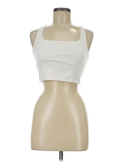 Pre-owned Unbranded Tank Top Ivory Strapless Neckline Tops In White