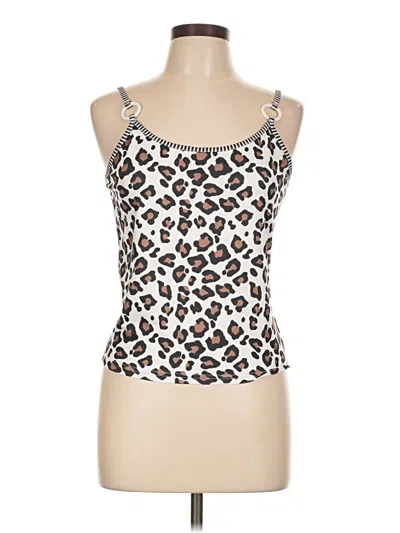 Pre-owned Unbranded Tank Top Ivory Strapless Neckline Tops In White