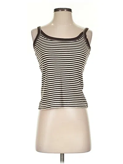 Pre-owned Unbranded Tank Top Ivory Strapless Neckline Tops In White