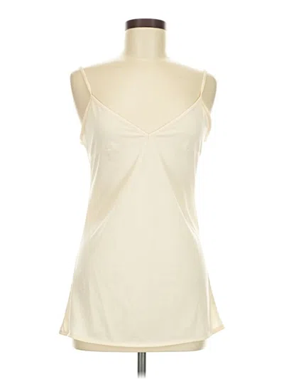 Pre-owned Unbranded Tank Top Ivory Strapless Neckline Tops In White
