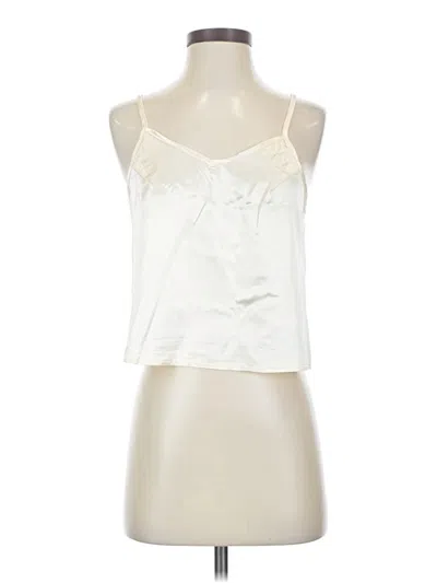 Pre-owned Unbranded Tank Top Ivory Strapless Neckline Tops In White