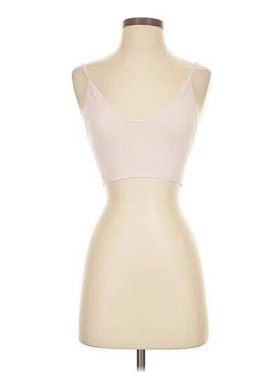 Pre-owned Unbranded Tank Top Ivory Strapless Neckline Tops In White