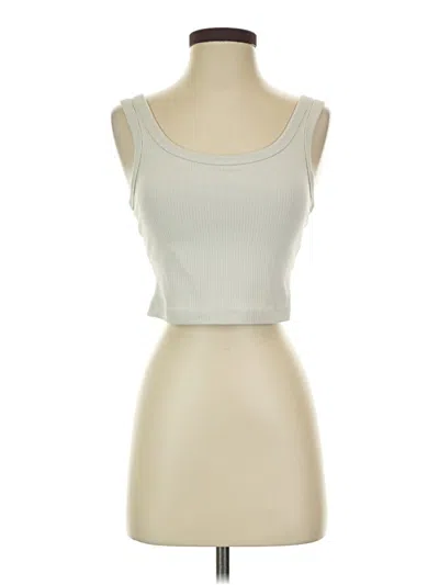 Pre-owned Unbranded Tank Top Ivory Strapless Neckline Tops In White