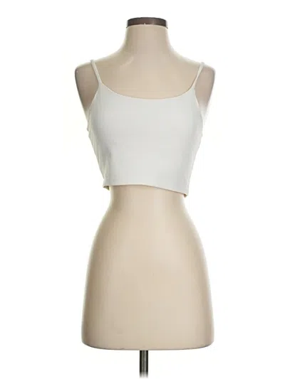 Pre-owned Unbranded Tank Top Ivory Strapless Neckline Tops In White
