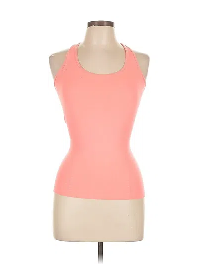 Pre-owned Unbranded Tank Top Orange Halter Neckline Tops