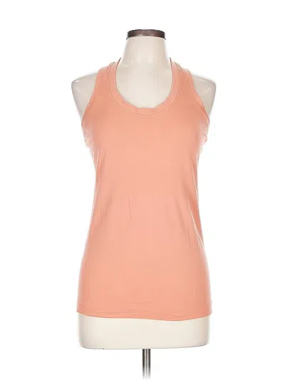 Pre-owned Unbranded Tank Top Orange Halter Neckline Tops