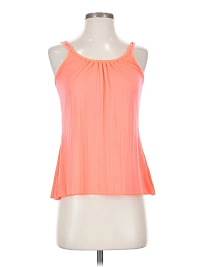 Pre-owned Unbranded Tank Top Orange Halter Neckline Tops
