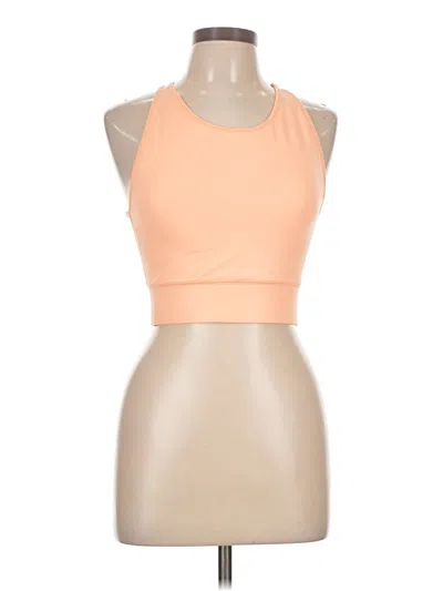Pre-owned Unbranded Tank Top Orange Halter Neckline Tops