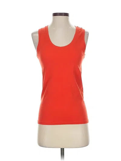 Pre-owned Unbranded Tank Top Orange Strapless Neckline Tops