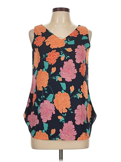 Pre-owned Unbranded Tank Top Orange Strapless Neckline Tops