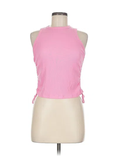 Pre-owned Unbranded Tank Top Pink Halter Neckline Tops