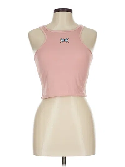 Pre-owned Unbranded Tank Top Pink Halter Neckline Tops
