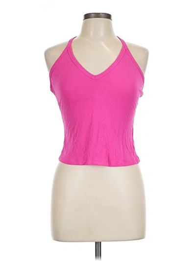 Pre-owned Unbranded Tank Top Pink Halter Neckline Tops