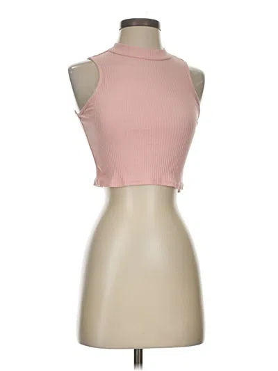 Pre-owned Unbranded Tank Top Pink Halter Neckline Tops