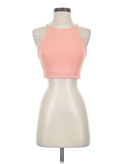 Pre-owned Unbranded Tank Top Pink Halter Neckline Tops
