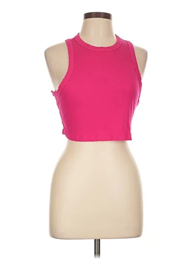 Pre-owned Unbranded Tank Top Pink Halter Neckline Tops