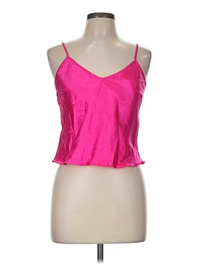 Pre-owned Unbranded Tank Top Pink Halter Neckline Tops