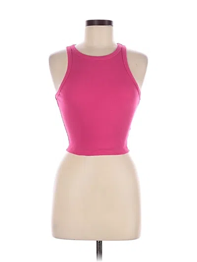Pre-owned Unbranded Tank Top Pink Halter Neckline Tops