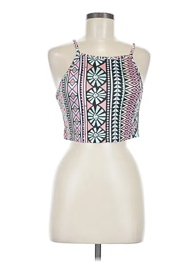 Pre-owned Unbranded Tank Top Pink Halter Neckline Tops