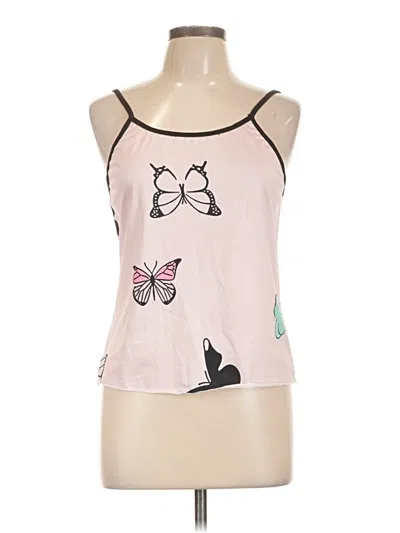 Pre-owned Unbranded Tank Top Pink Halter Neckline Tops