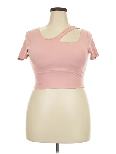 Pre-owned Unbranded Tank Top Pink Keyhole Neckline Tops