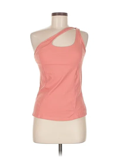 Pre-owned Unbranded Tank Top Pink One Shoulder Neckline Tops
