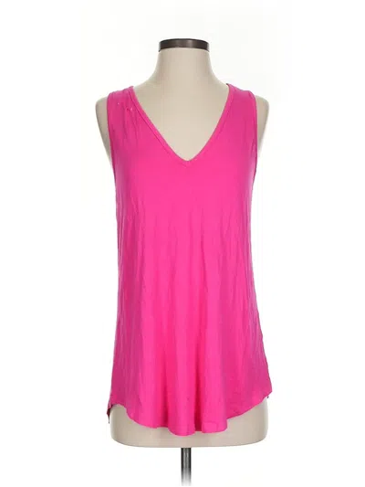 Pre-owned Unbranded Tank Top Pink Plunge Neckline Tops