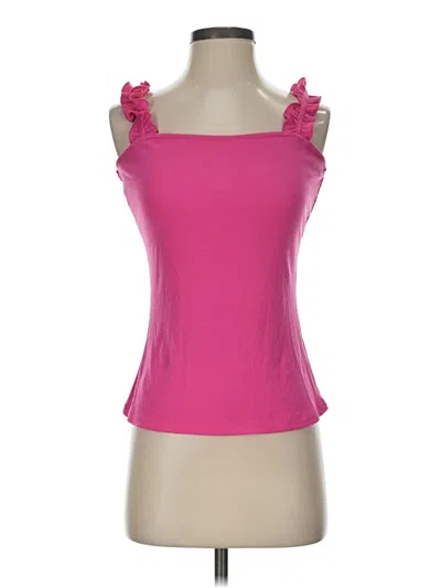 Pre-owned Unbranded Tank Top Pink Square Neckline Tops