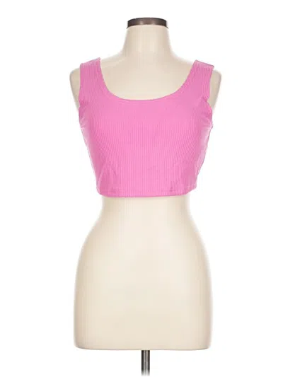 Pre-owned Unbranded Tank Top Pink Strapless Neckline Tops